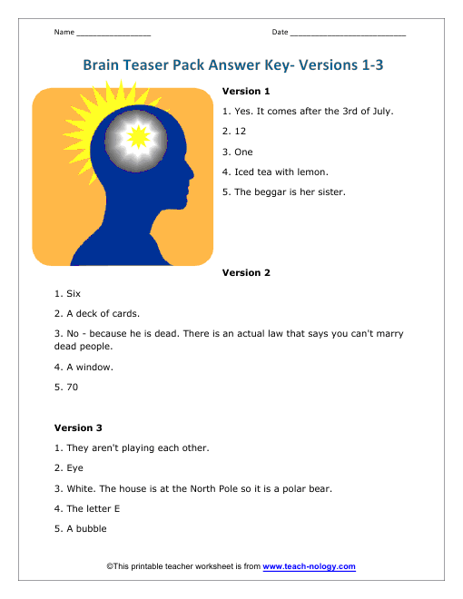 critical thinking brain teasers critical thinking brain teasers