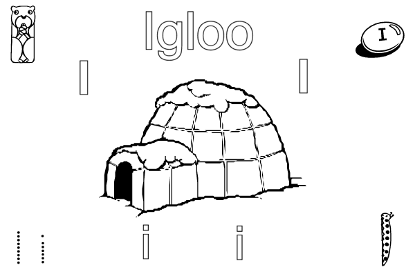 igloo coloring pages teachers - photo #12