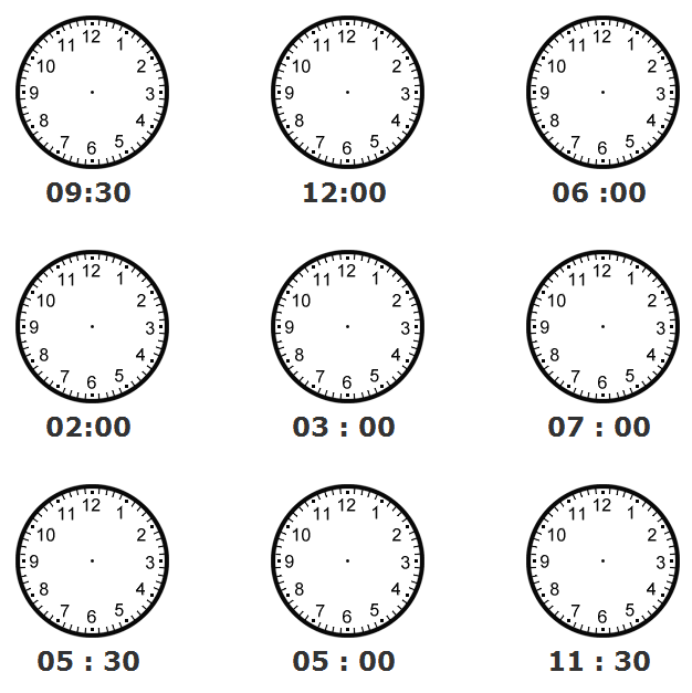 worksheet Draw : as time the they  the  hands of the time  clock appear for draw should hands