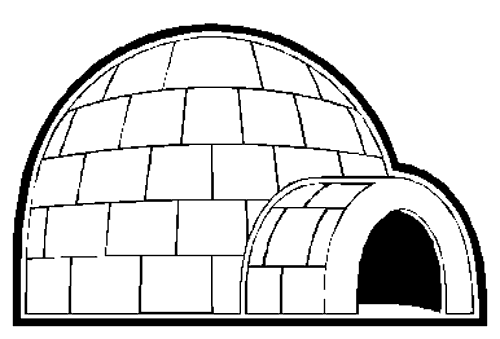 igloo coloring pages teachers - photo #9