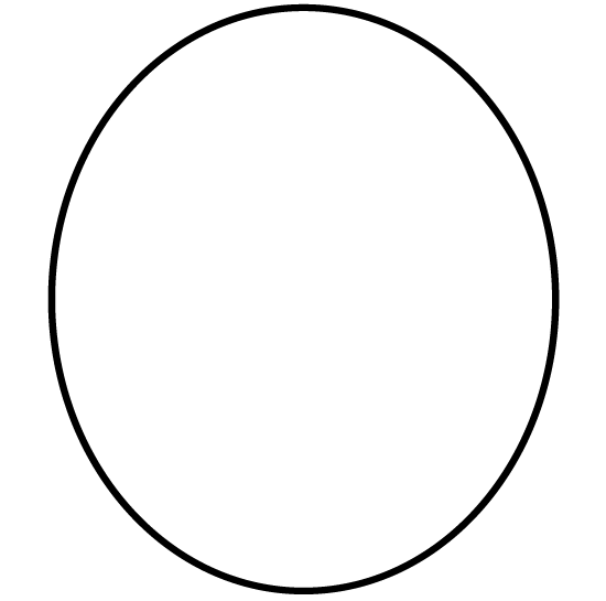 Shapes Printable Worksheet Oval Shape Cutouts