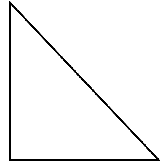 Shapes Printable Worksheet Right Triangle Shape Cutouts