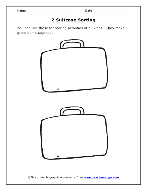 2 Suitcase Sorting Organizer