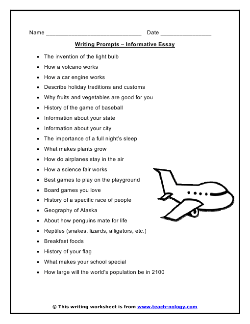 creative writing essay prompts