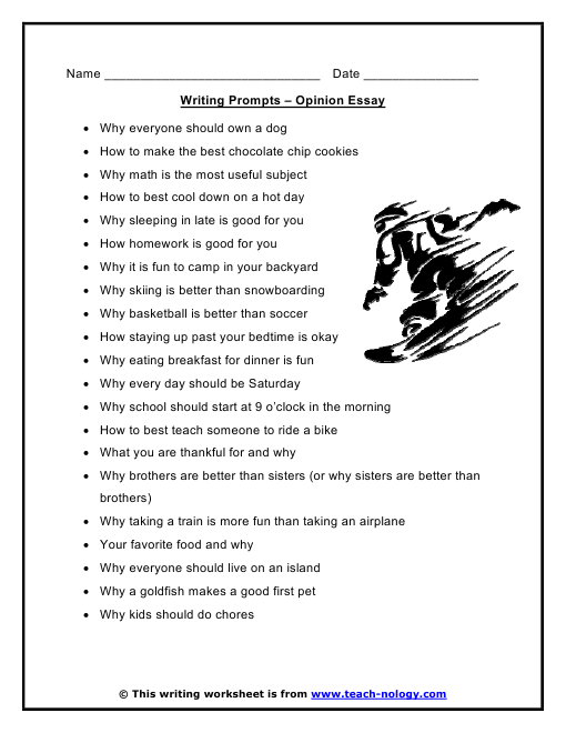 Creative writing prompts for 2nd graders