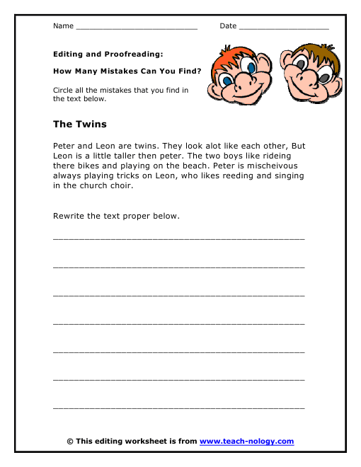 Printables Editing Worksheets 5th grade editing worksheets abitlikethis worksheets