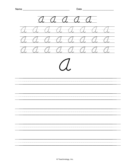 Free D Nealian Printable Worksheets