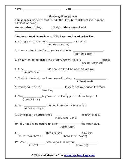 Printables Homophone Worksheets homonyms worksheets abitlikethis standards met proper homophone usuage