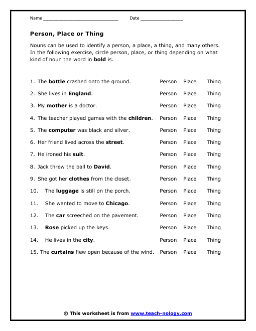 person-place-or-thing-worksheet