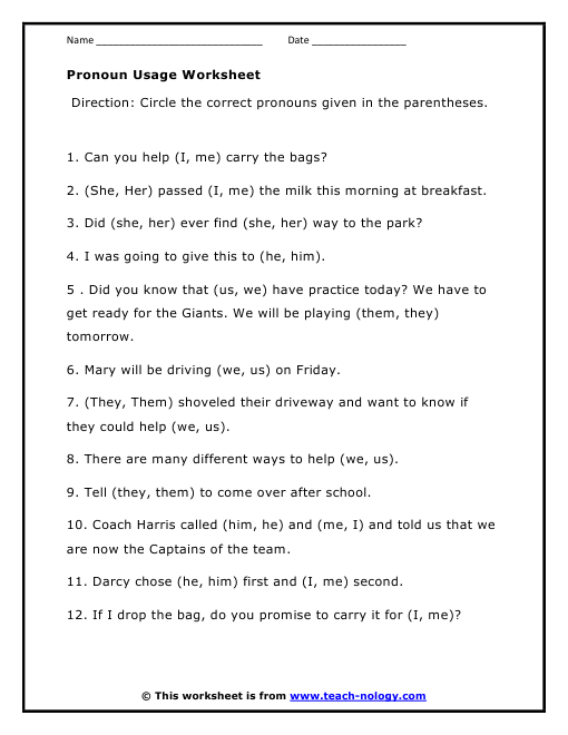 pronoun-usage-worksheet