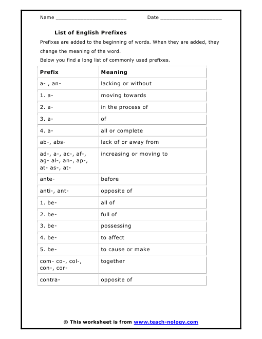 language grade 4th arts english worksheets Standards Main Met: Prefixes language grade 4th arts english worksheets Standards Main Met: Prefixes