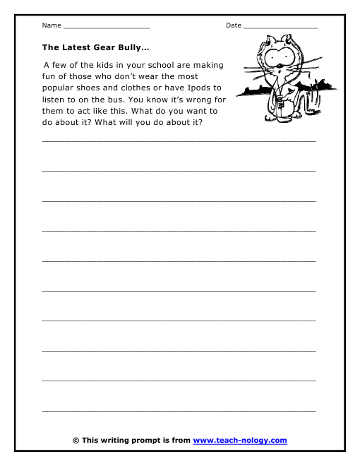 creative writing prompts bullying creative writing prompts bullying