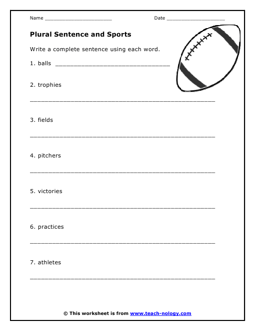 Plural Sentences and Sports