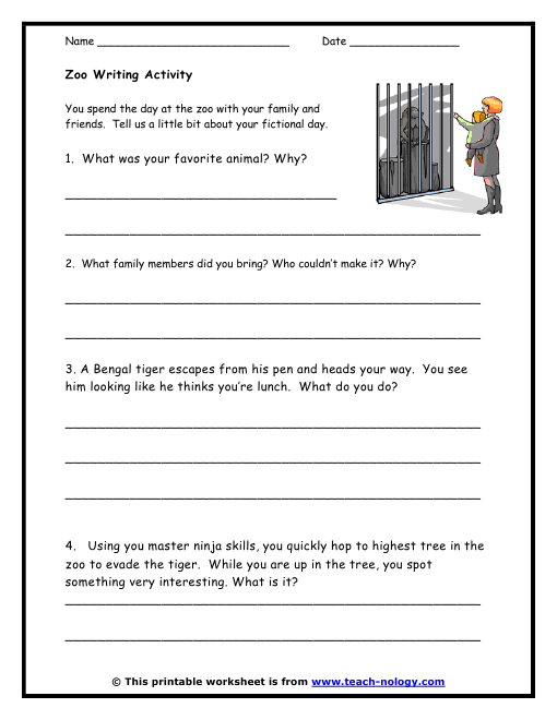 Creative writing zoo