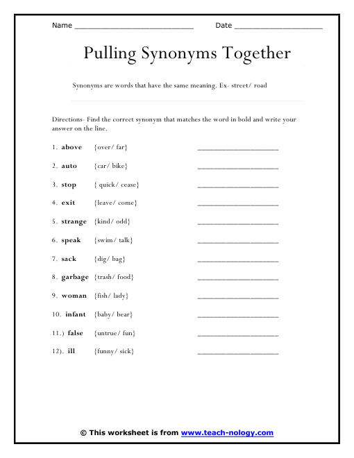 Pulling Synonyms Together