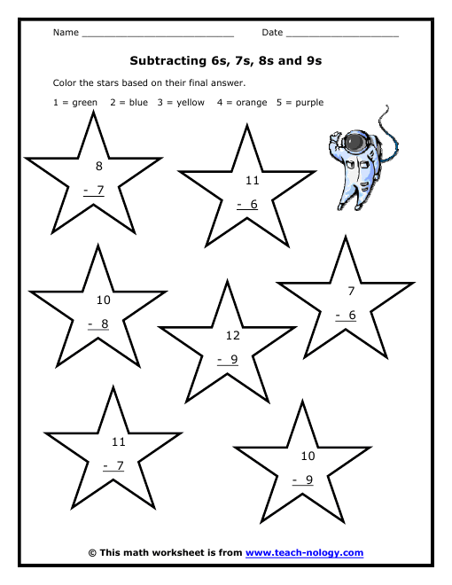 Free Worksheets Place Value Blocks 3rd Grade 1 Digit Subtraction Worksheets 1st Grade
