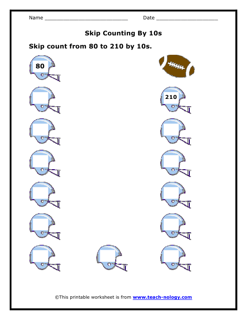 counting by 10s