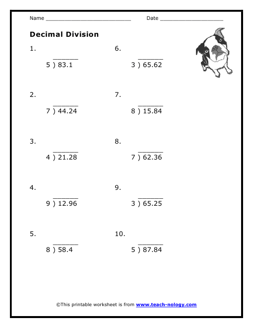 Decimal Division decimal-division
