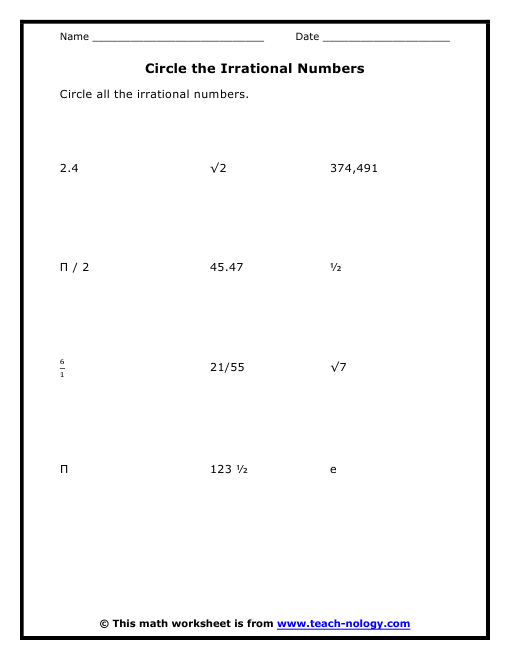 15-get-inspired-for-irrational-numbers-worksheet-grade-8