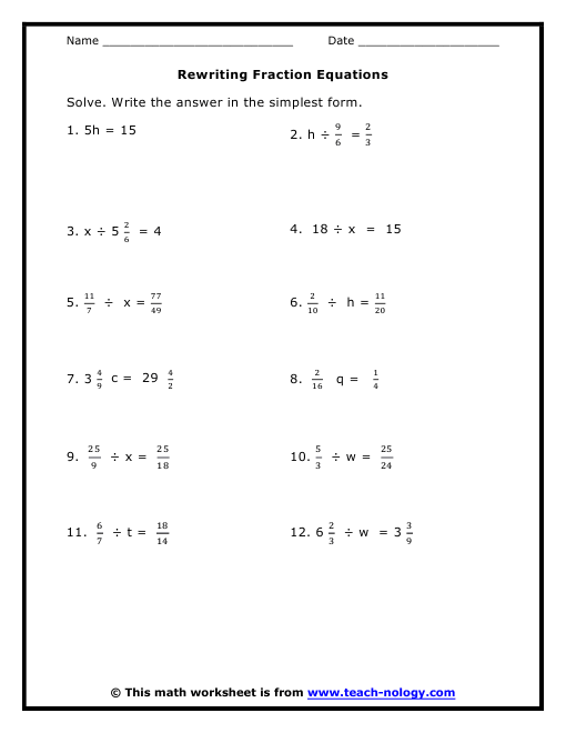 Simple Two Step Equations Worksheet Free Worksheets Library | Download