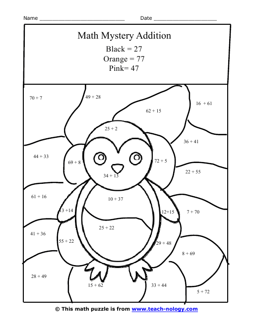 Free Printable Math Mystery Picture Worksheets Printable Templates