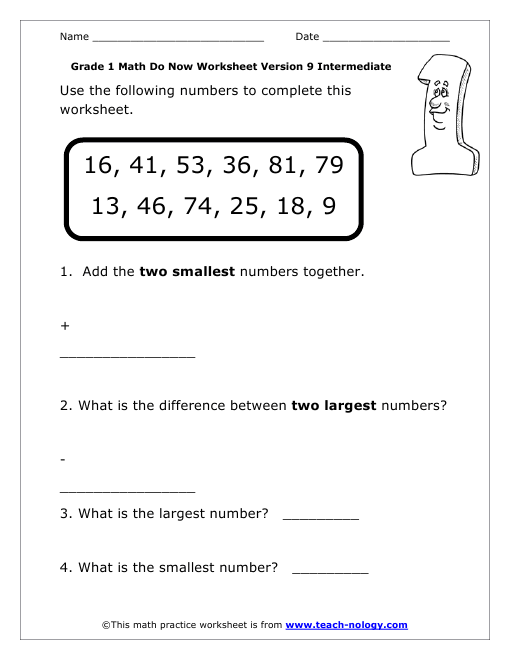 Grade 1 Intermediate Version 9