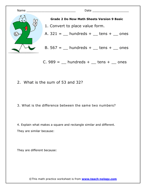 Grade 2 Basic Version 9