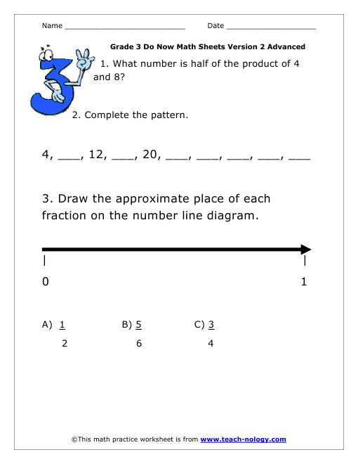 Grade 3 Advanced Version 2