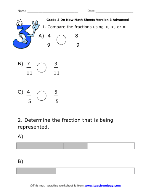 Grade 3 Advanced Version 3