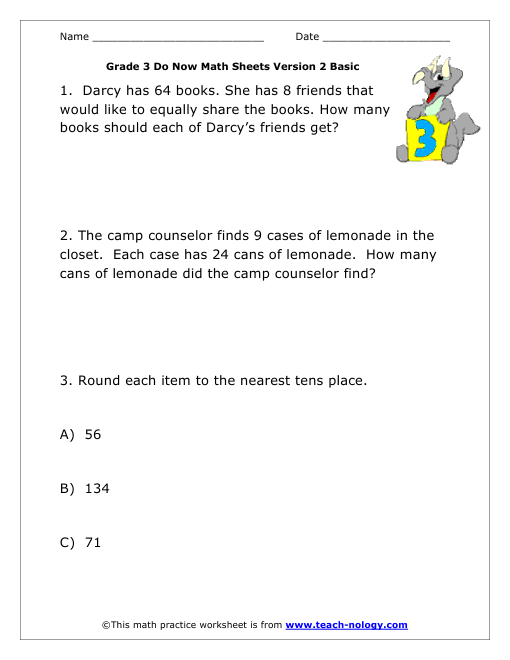Grade 3 Basic Version 2