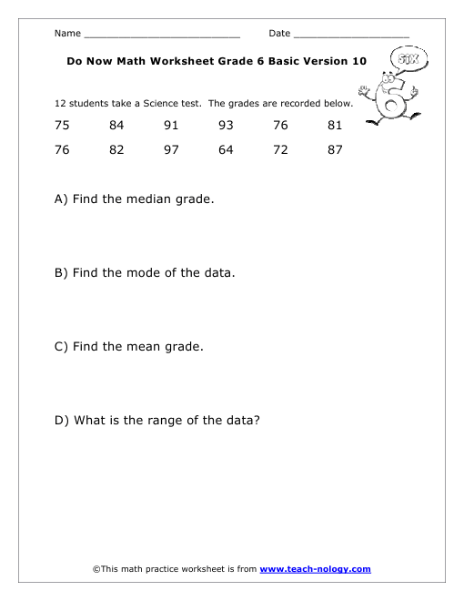 Grade 6 Basic Version 10