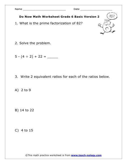 Grade 6 Basic Version 2