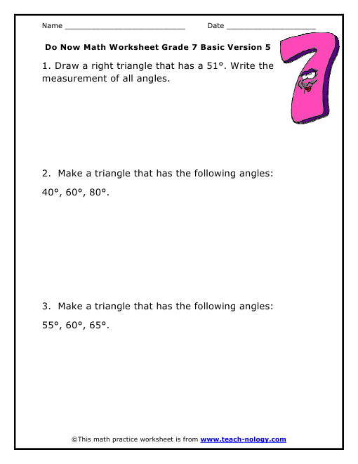 Basic dilation worksheet Grade Version 5 Math 7 Do Now time Basic dilation worksheet Grade Version 5 Math 7 Do Now time