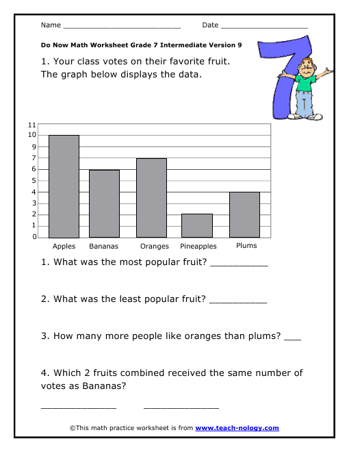 Grade 7 Intermediate Version 9