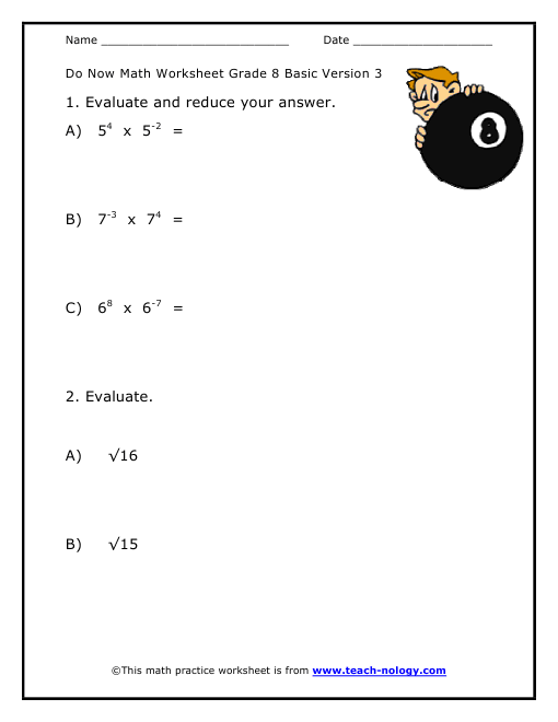 Grade 8 Basic Version 3