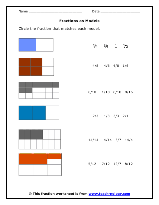 Improper Fraction Models