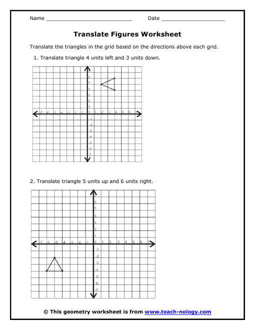 translation search worksheet  translation image algebra results worksheet