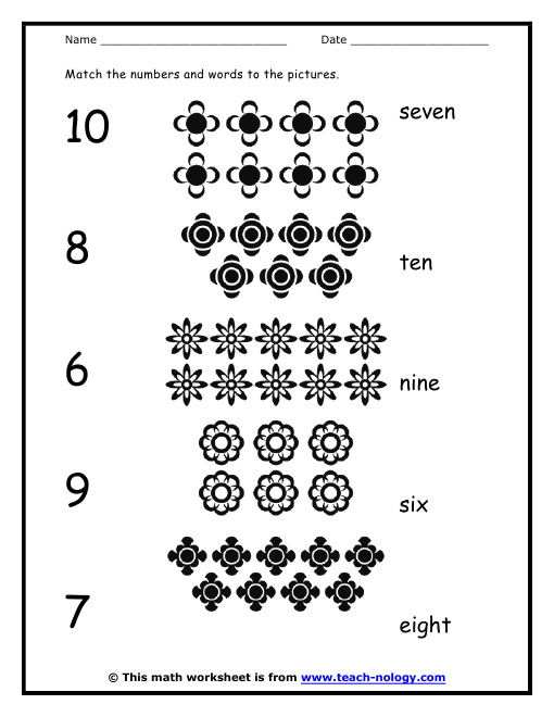 Free Worksheets Number Names To Ten Worksheet Printable Free Worksheets Number Names To Ten Worksheet Numbers 10