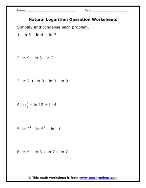 Printables Log Properties Worksheet logarithms worksheet imperialdesignstudio standards met natural logs and expressions