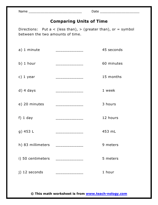 Free 2nd Grade Math Worksheets Measurement Inches
