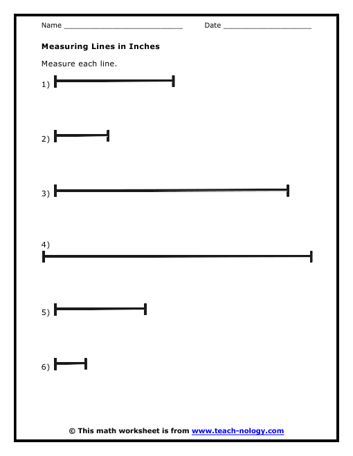 measuring-inches-worksheet