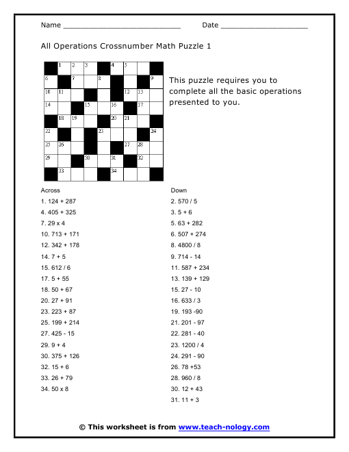 Math Puzzle Worksheets Math Puzzle Worksheets 3rd Grade Worksheets