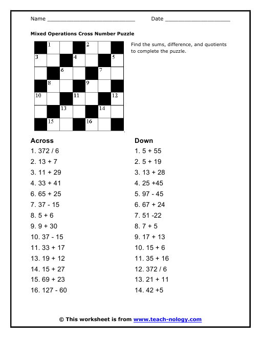 cross-number-puzzle-printable-printable-word-searches