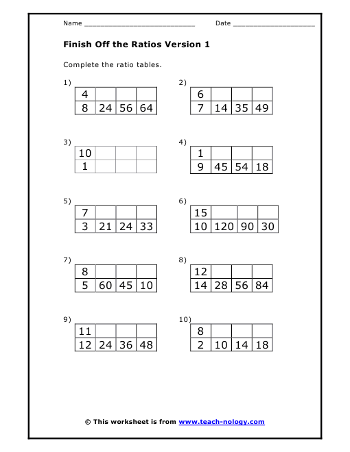Download 6Th Grade Math Ratios Worksheets Stock - Worksheet for Kids