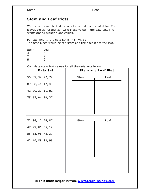 Stem And Leaf Worksheet Free Worksheets Library Download and Print Worksheets Free on Stem And Leaf Worksheet Free Worksheets Library Download and Print Worksheets Free on