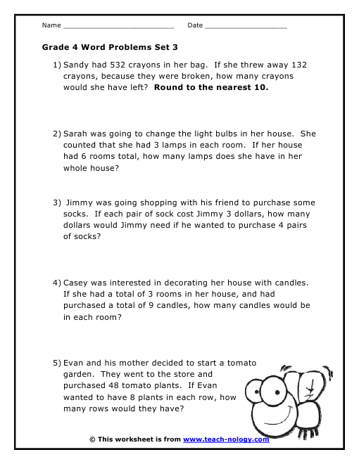ð Problem solving math grade 4. 4th Grade Math Problems. 2019-02-01