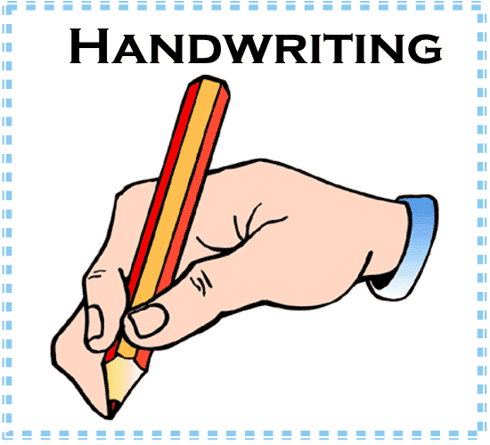 clip art images handwriting - photo #22